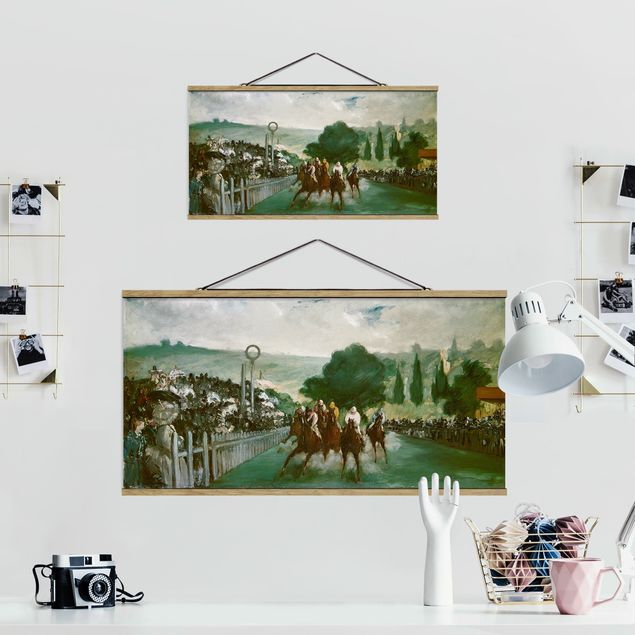 Wandbilder Modern Edouard Manet - Pferderennen