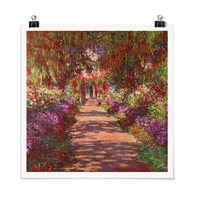 Kunststile Claude Monet - Weg in Monets Garten in Giverny