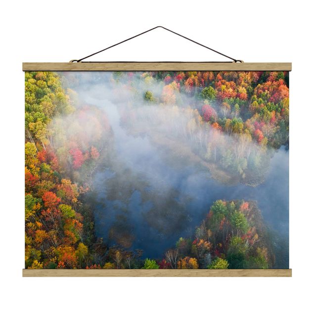 Wandbilder Natur Luftbild - Herbst Symphonie