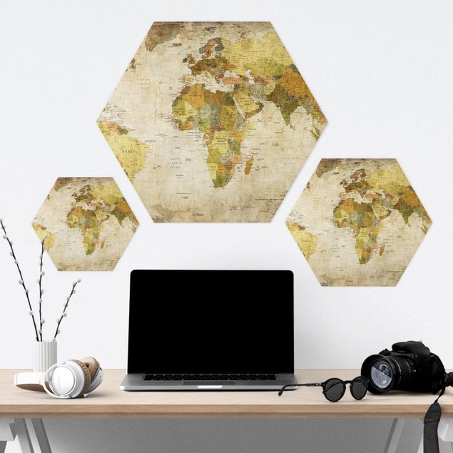 Hexagon Bild Forex - Weltkarte