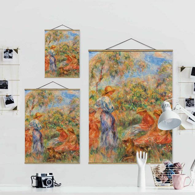 Wandbilder Modern Auguste Renoir - Landschaft mit Frauen und Kind