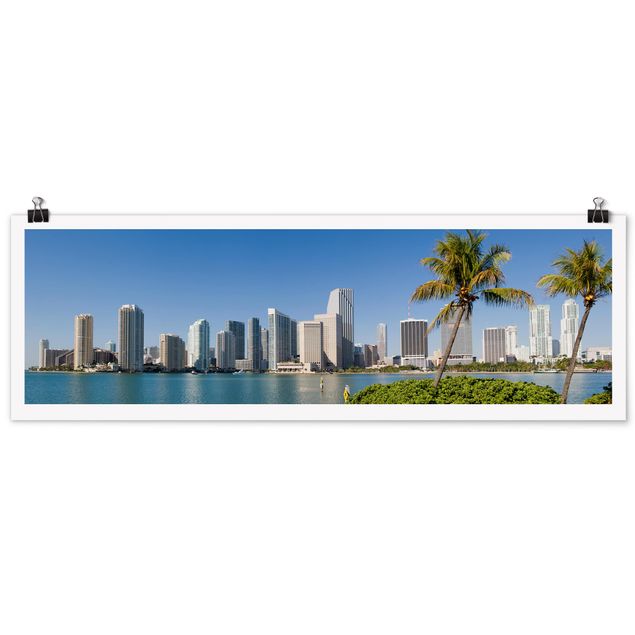Wandbilder Modern Miami Beach Skyline