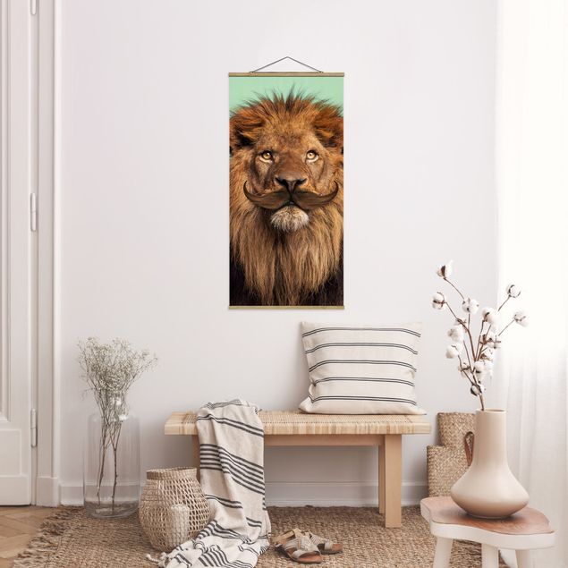 Wandbilder Löwen Löwe mit Bart