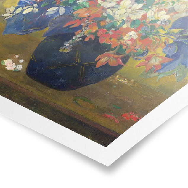 Poster Kunstdruck Paul Gauguin - Vase mit Blumen