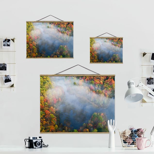 Wandbilder Grau Luftbild - Herbst Symphonie
