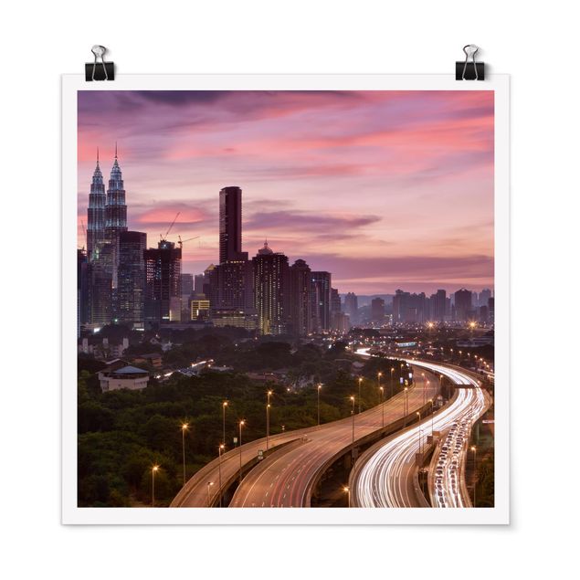 Poster Skyline Kuala Lumpur