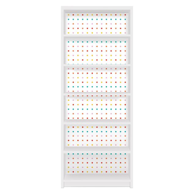 Möbelfolie für IKEA Billy Regal - Klebefolie No.UL748 Little Dots
