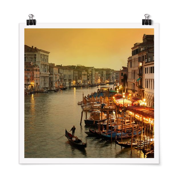 Poster Skylines Großer Kanal von Venedig