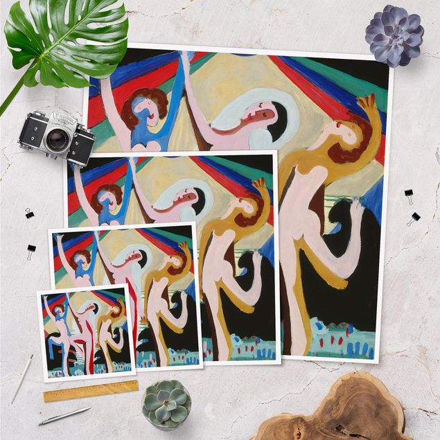 schöne Bilder Ernst Ludwig Kirchner - Farbentanz