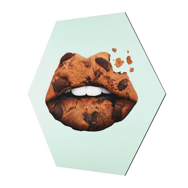 Bilder Lippen mit Keks