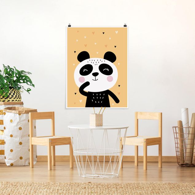 Wandbilder Pandas Der glückliche Panda