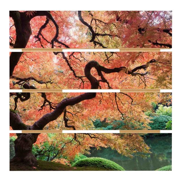 Holzbilder Japanischer Garten