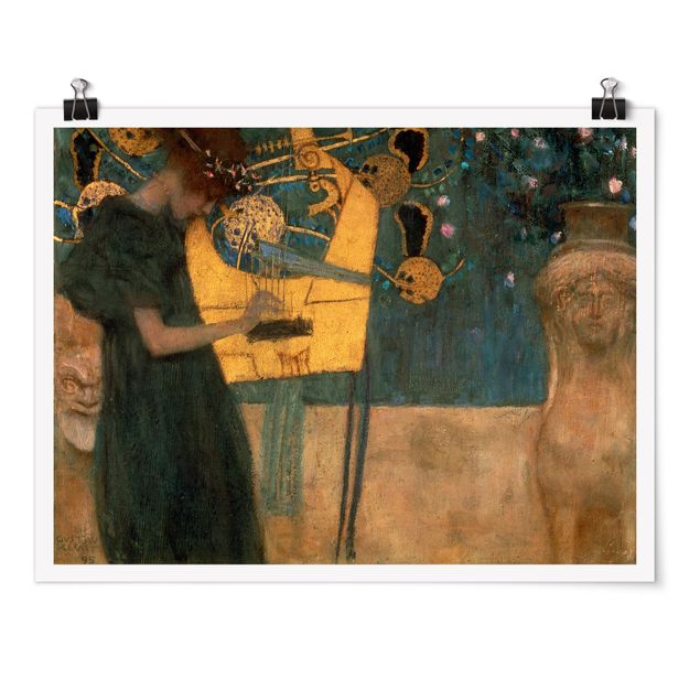 Kunstkopie Poster Gustav Klimt - Die Musik