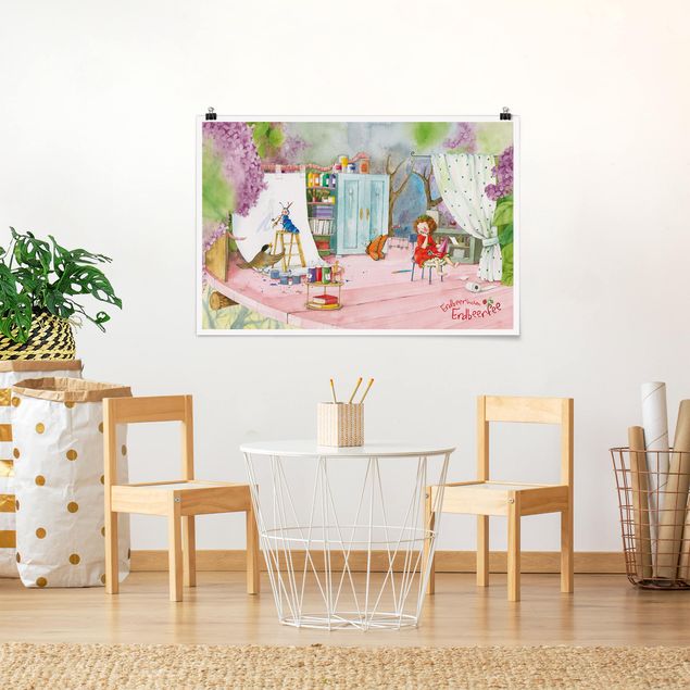 Wandbilder Modern Erdbeerinchen Erdbeerfee - Bastelstunde
