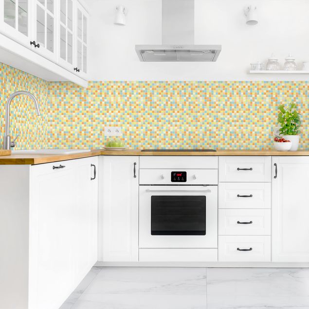 Küchenrückwand Folie Fliesenoptik Mosaikfliesen Sommerset