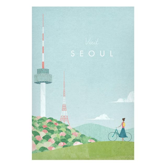 Magnettafel - Reiseposter - Seoul - Hochformat 2:3