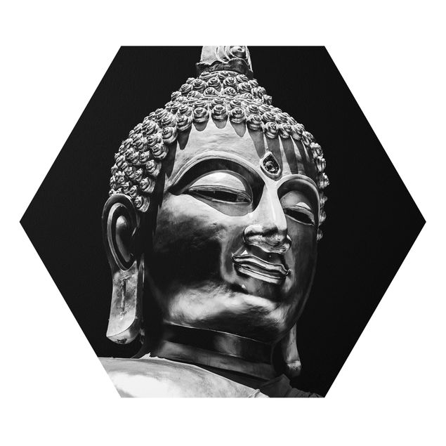 Foto auf Hartschaumplatte Buddha Statue Gesicht