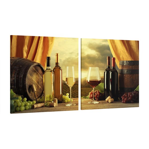 Wandbilder Modern Wein mit Ausblick