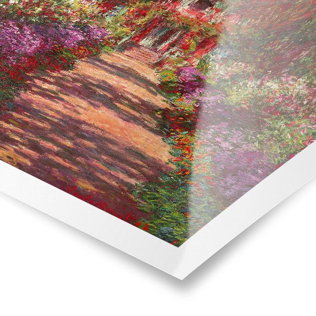 Wandbilder Landschaften Claude Monet - Weg in Monets Garten in Giverny