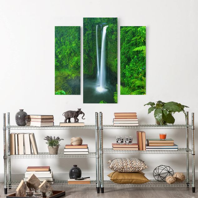 Leinwandbilder Wasserfall Paradiesischer Wasserfall
