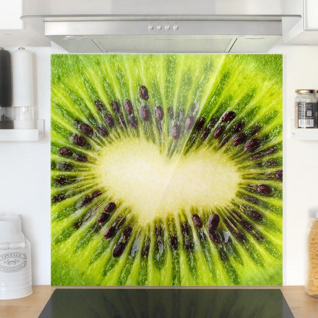 Wanddeko Küche Kiwi Heart