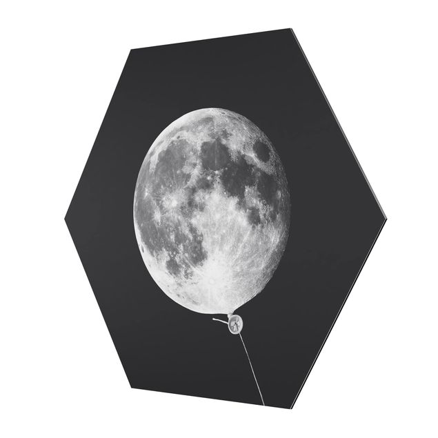 Jonas Loose Kunstdrucke Luftballon mit Mond