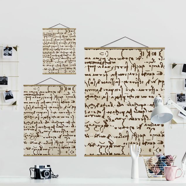 Wandbilder Da Vinci Manuskript