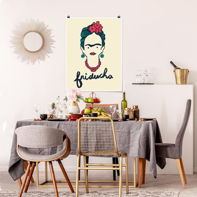 Spruch Poster Frida Kahlo - Friducha
