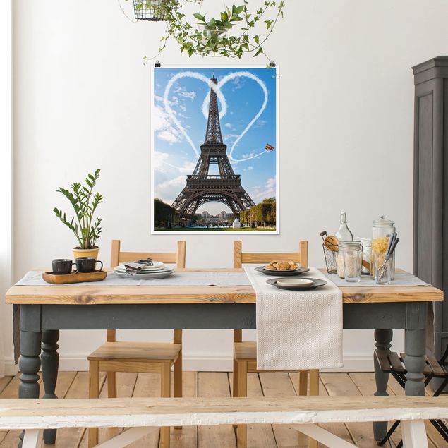 Poster Skyline Paris - City of Love