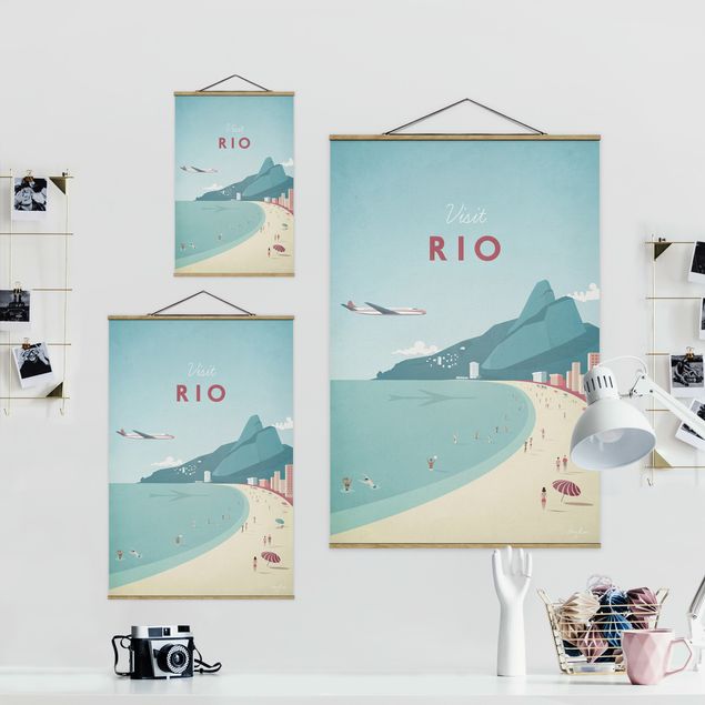 Wandbilder Kunstdrucke Reiseposter - Rio de Janeiro