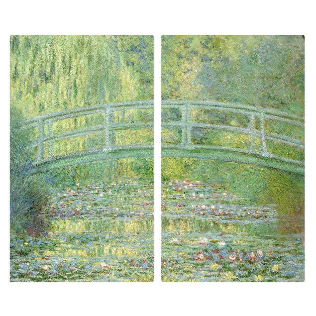 Glasabdeckung Herd Claude Monet - Japanische Brücke