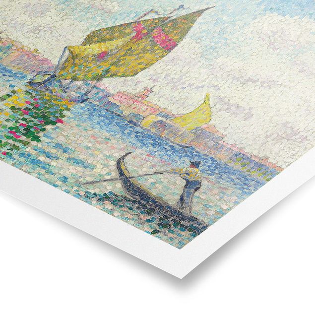 Poster Kunstdruck Henri Edmond Cross - Segelboote auf dem Giudecca