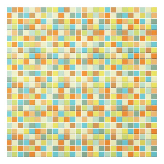 Glas Spritzschutz - Mosaikfliesen Sommerset - Quadrat - 1:1