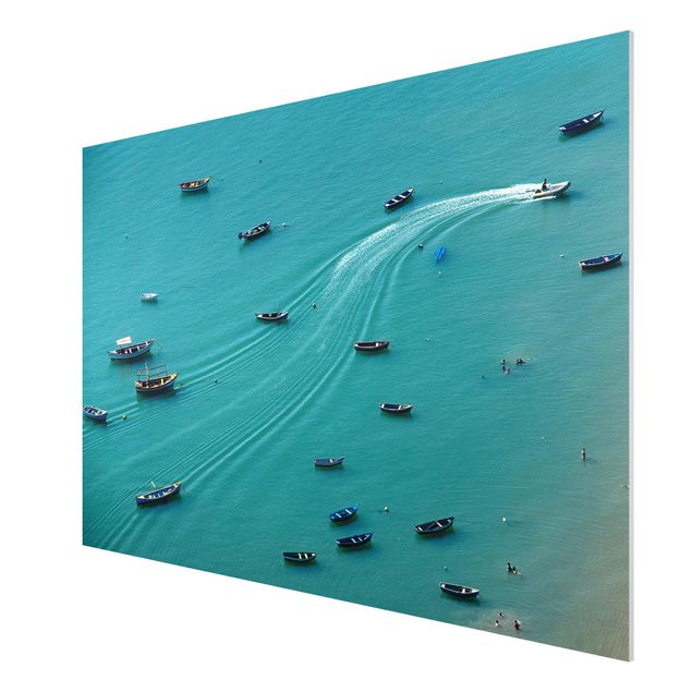 Wandbilder Landschaften Ankernde Fischerboote