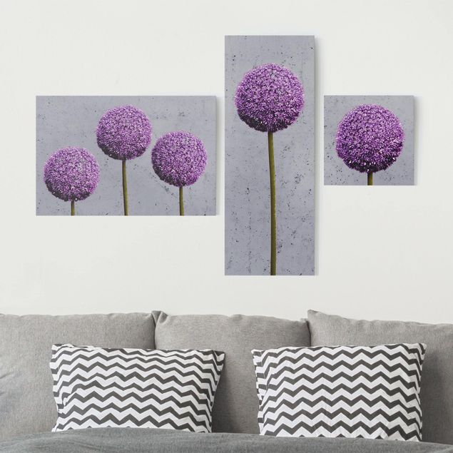 Wanddeko Küche Allium Blüten Kugeln