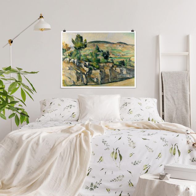 Kunststil Post Impressionismus Paul Cézanne - Hügelige Landschaft