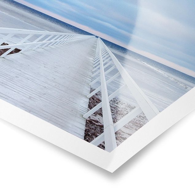 Poster Skyline Brücke in Schweden