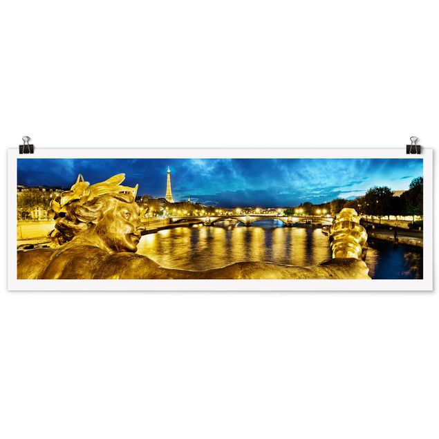 Wandbilder Architektur & Skyline Goldenes Paris