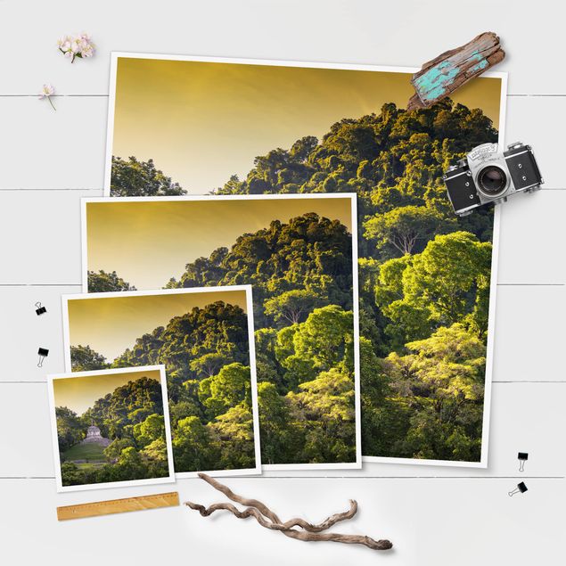 Poster Naturbilder Maya Ruinen