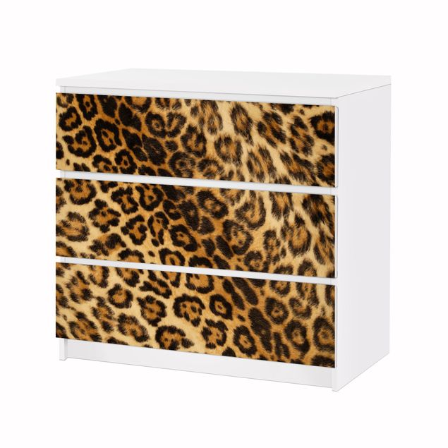 Möbelfolie für IKEA Malm Kommode - Klebefolie Jaguar Skin