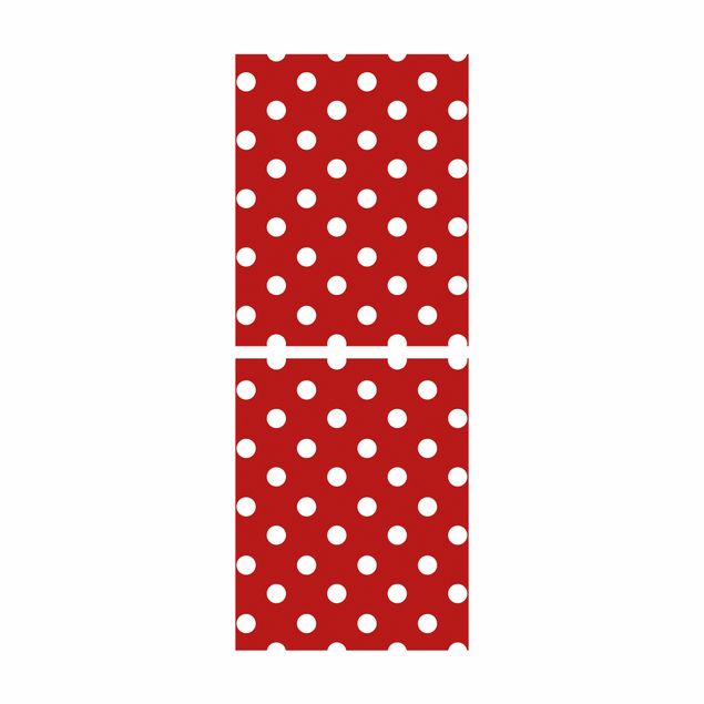 Möbelfolie für IKEA Billy Regal - Klebefolie No.DS92 Punktdesign Girly Rot