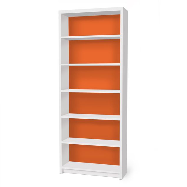 Möbelfolie für IKEA Billy Regal - Klebefolie Colour Orange