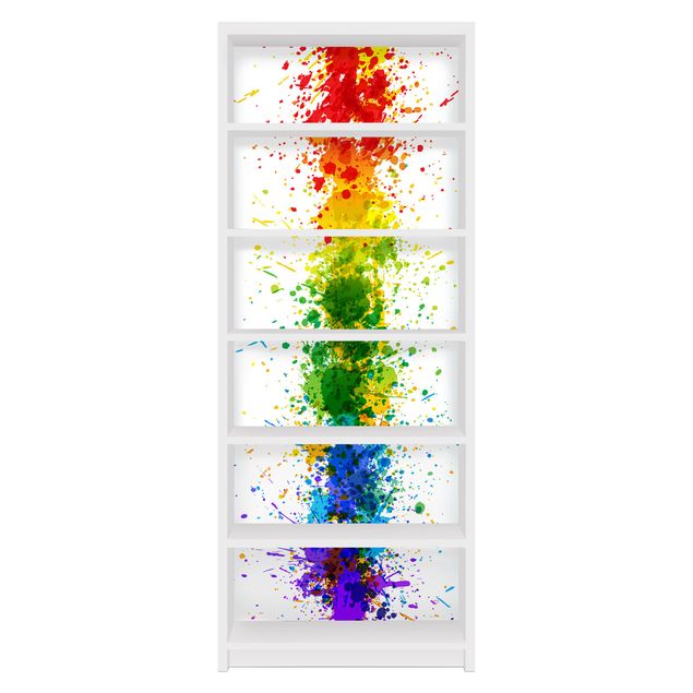 Klebefolie Muster Rainbow Splatter