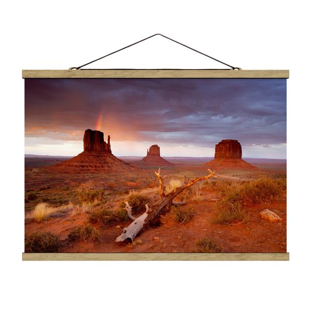 Wandbilder Natur Monument Valley bei Sonnenuntergang