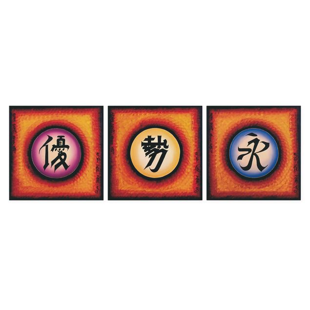 Leinwandbilder kaufen Chinese Signs Trio