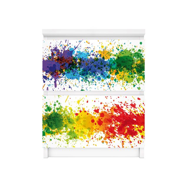 Klebefolie Muster Rainbow Splatter