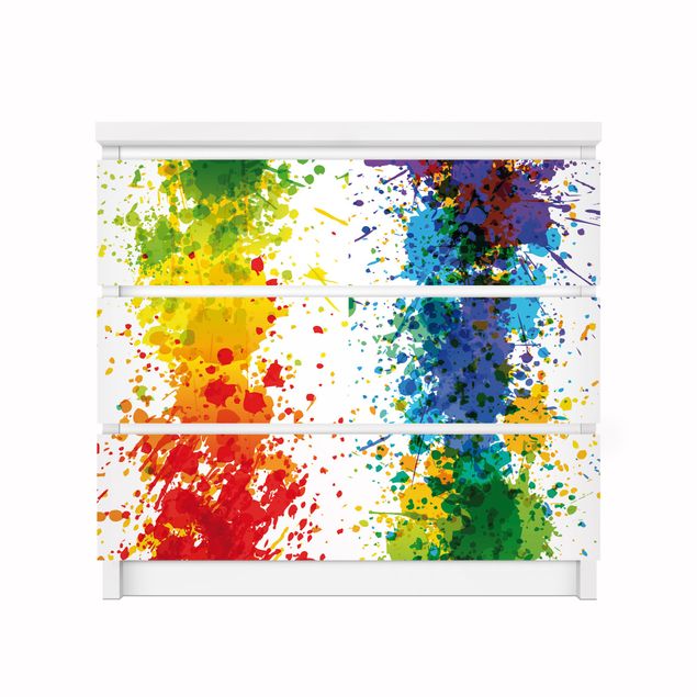 Klebefolie mit Muster Rainbow Splatter