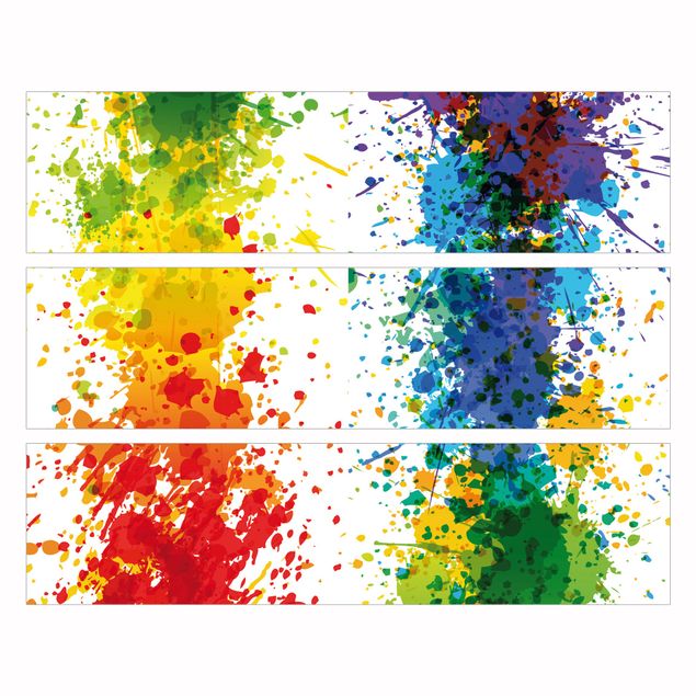 Klebefolie Möbel Rainbow Splatter