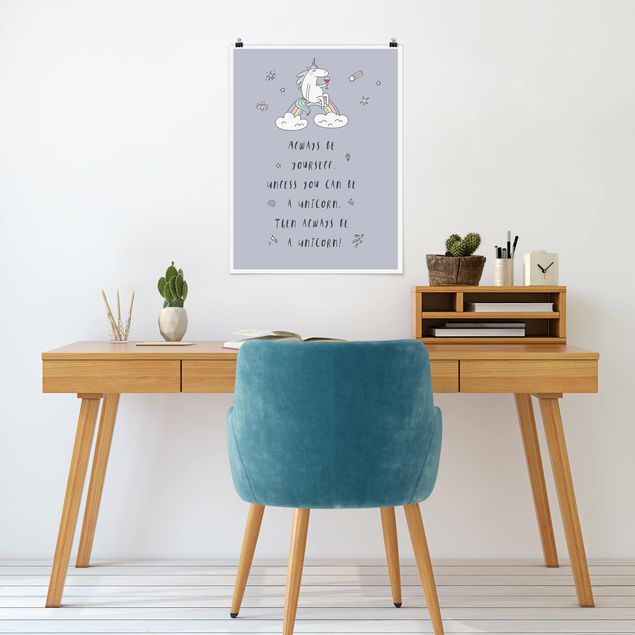 Poster Tiere Always be yourself