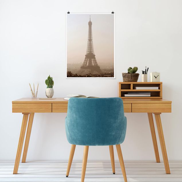Poster Retro Vintage Tour Eiffel